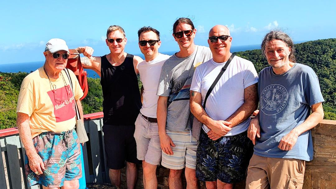 Group photo of Primo Cubano band in Cuba